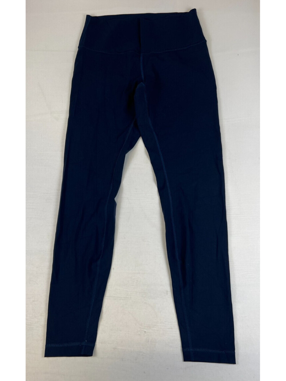 Lululemon Women Size 10 Leggings Blue Athletic Yoga Pants Nylon Lycra